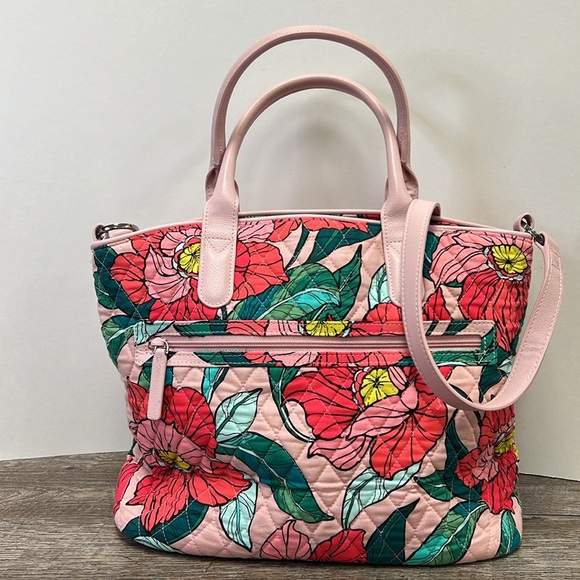 Vera Bradley Vintage Floral Casual Satchel - Picture 2 of 8